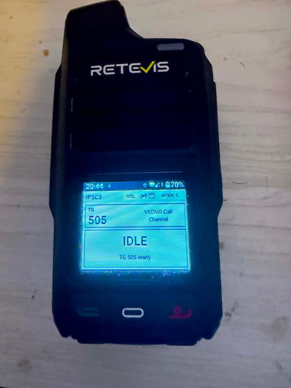 Retevis L71 PoC radio for the VK DMR Network